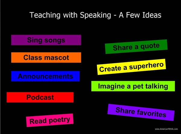 American TESOL Webinar, Teaching with Speaking Tools and Apps