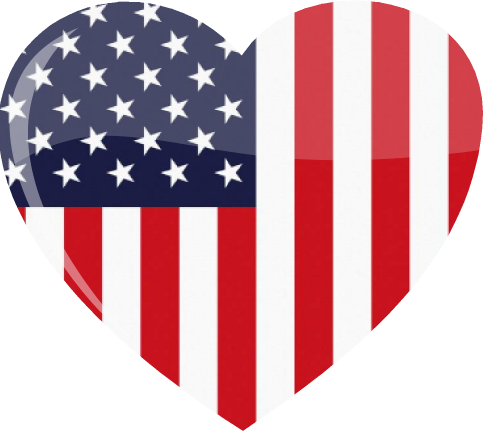 United States Heart Flag