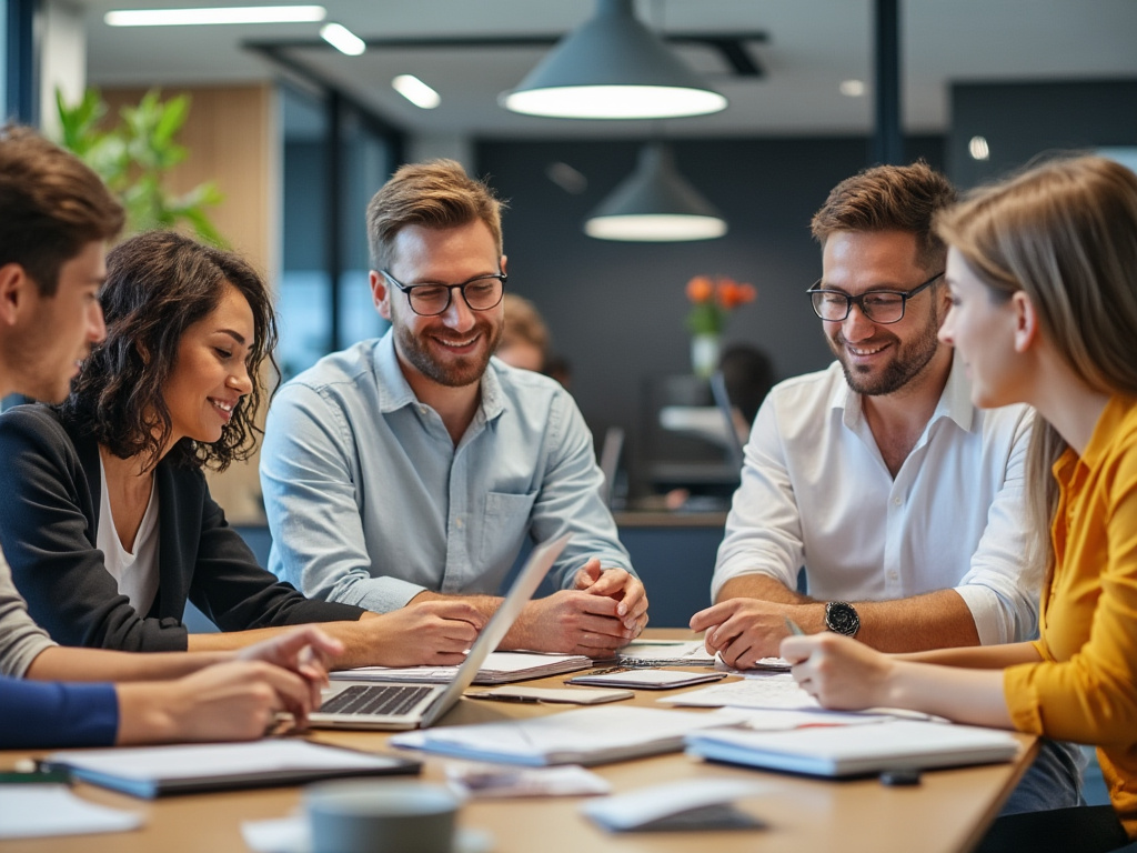 image of people working as a team