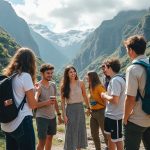 Group of TESOL teachers and students in the mountains