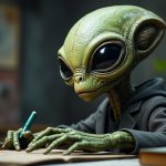 A good alien teaching english