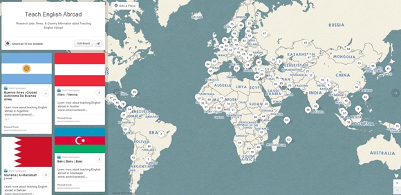 Teach English Abroad Interactive Map