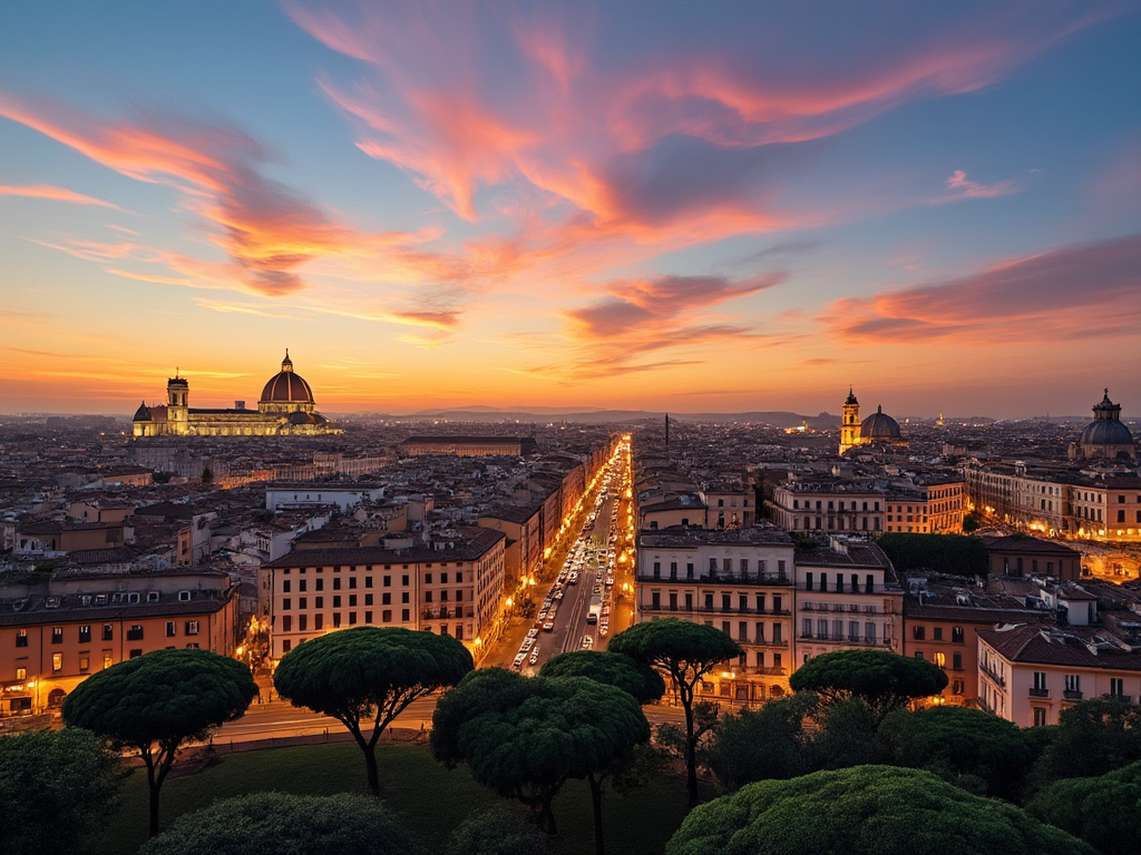 Rome at sunset