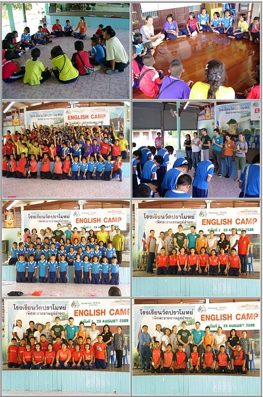 Native English Teachers Do Charity Teaching In Thai Camp