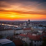 View of Budapest at sunrise