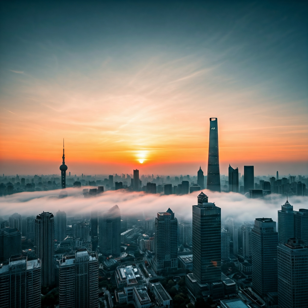 city view of shanghai