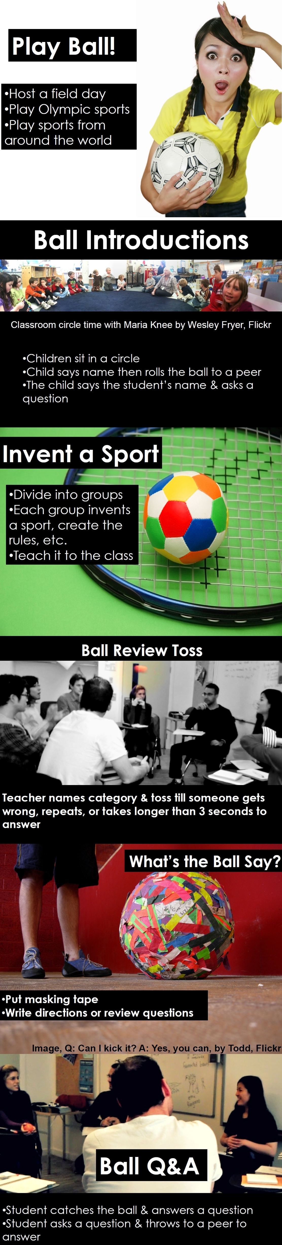 Let's Learn with a Ball, Icebreakers, Activities, & Resources