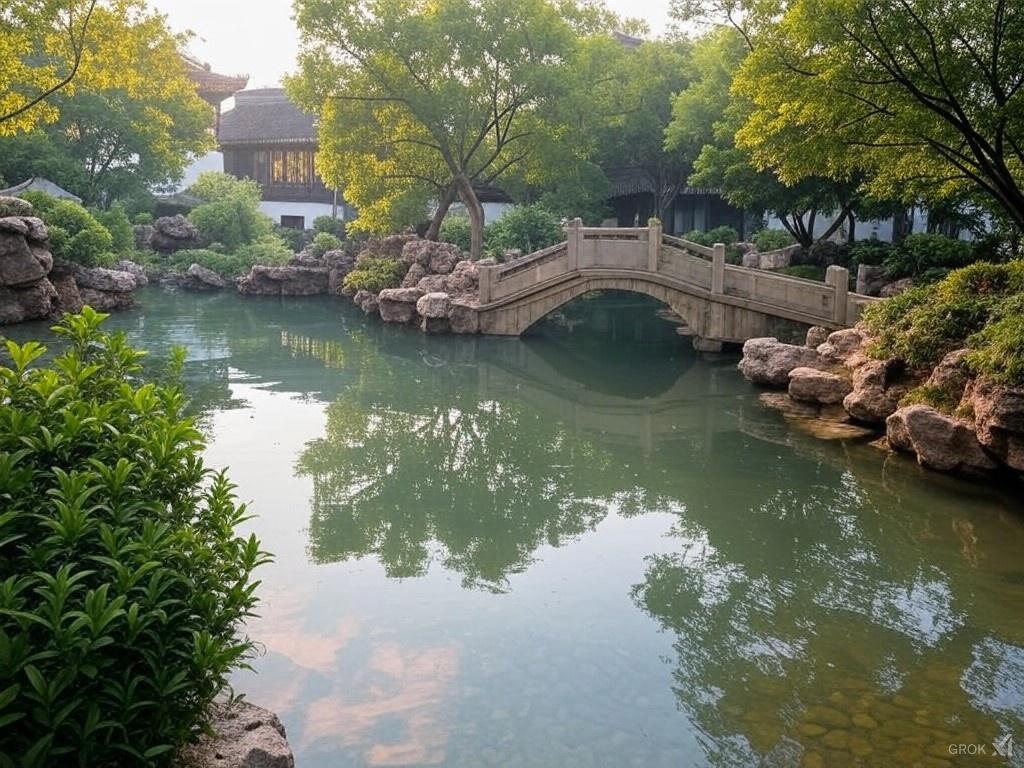 bridge over water in Suzhou