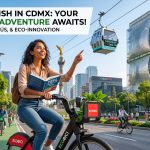 woman riding a bike going to work teaching english AI generated
