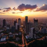 Belo Horizonte, Brazil at sunrise