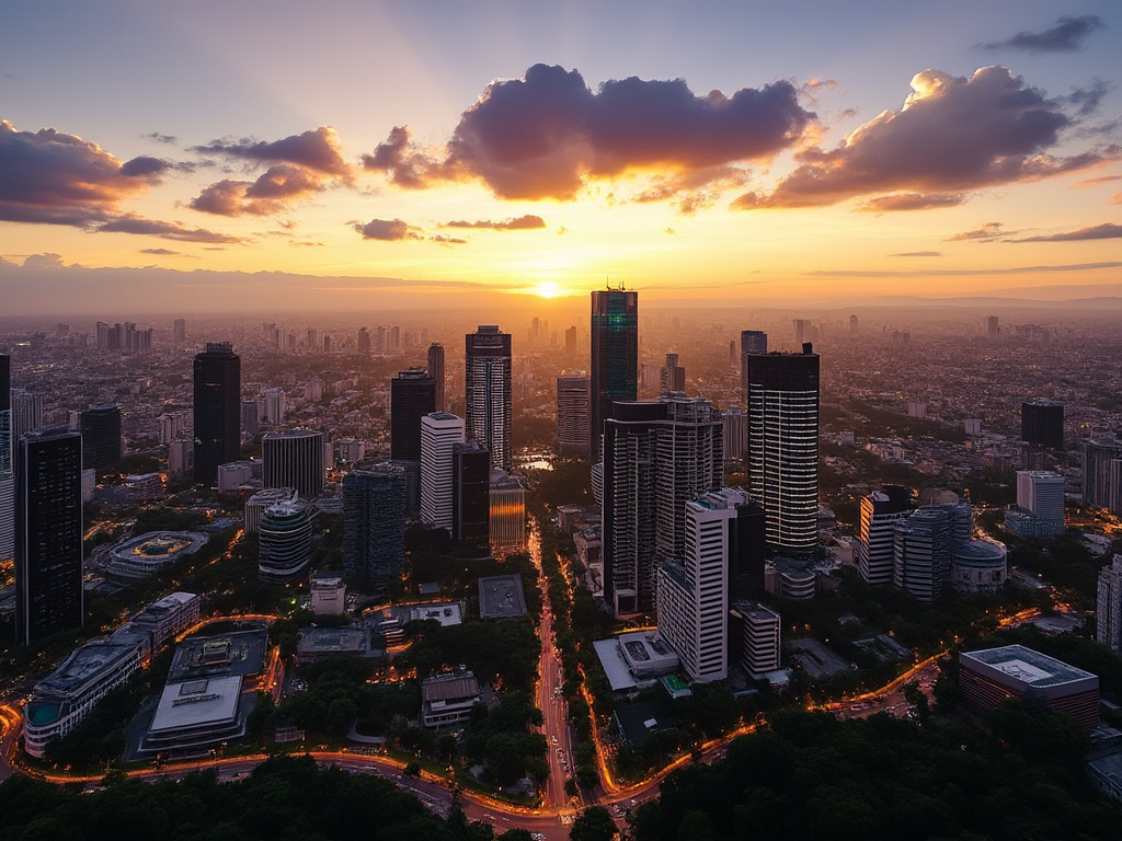 Belo Horizonte, Brazil at sunrise