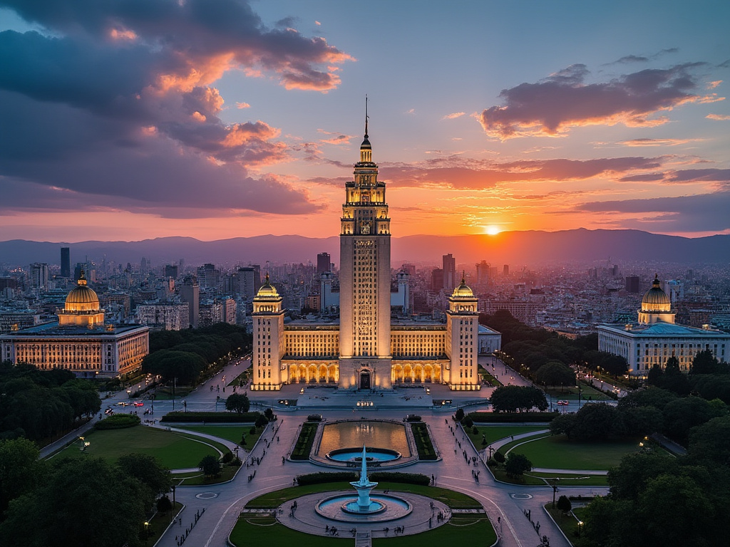 Buenos Aires at sunset