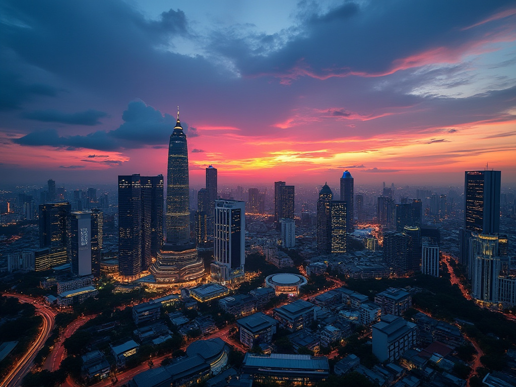 Sunrise in Jakarta