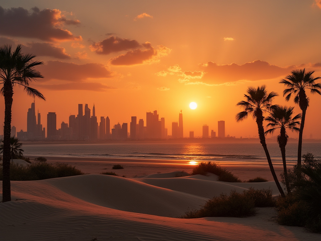 Sunrise in the United Arab Emirates (UAE)