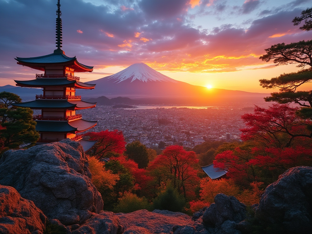 sunrise in japan