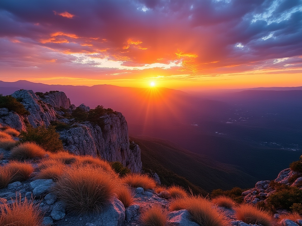 Sunset on the Mexico Plateau