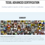 #TESOL Advanced Certificaiton Catalog