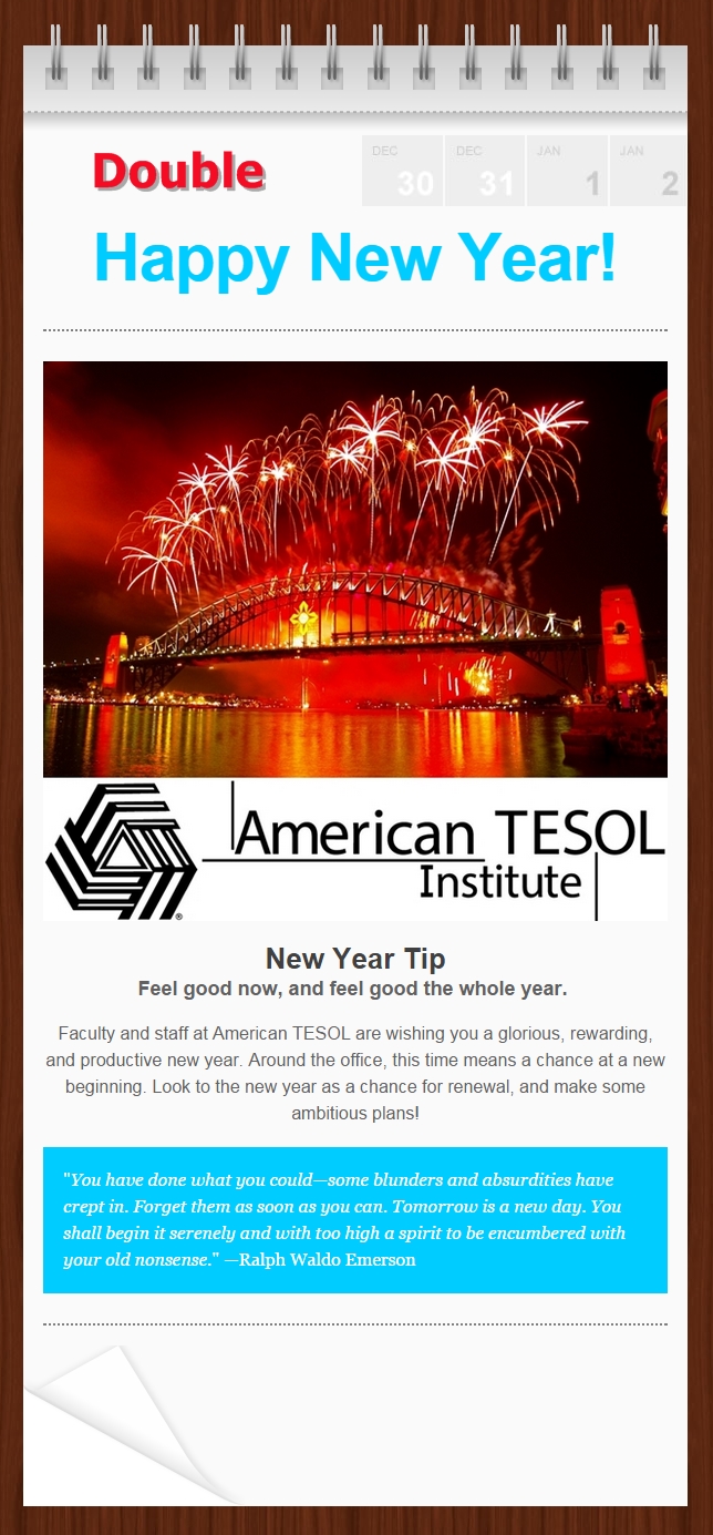 Happy New Year TESOL 2015
