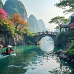 river and bridge in Hainan