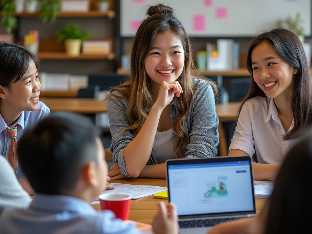 Teachers and Students in Thailand