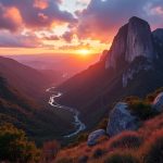 Sunrise in the Ecuadorian mountains