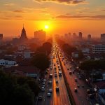 Vientiane at sunrise