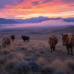 Mongolia at sunrise