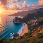 beach in mexico at sunrise