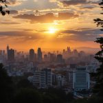 Santiago at sunrise