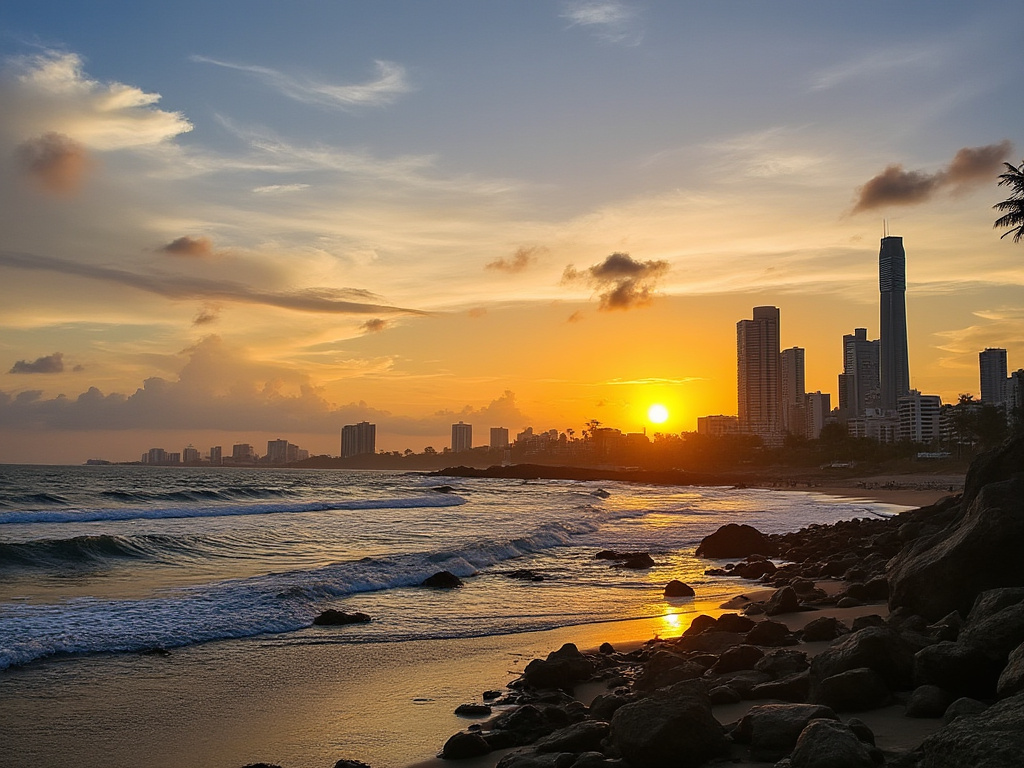 Dar es Salaam at sunrise