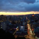 Bogota at sunset