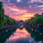 Suzhou at sunset