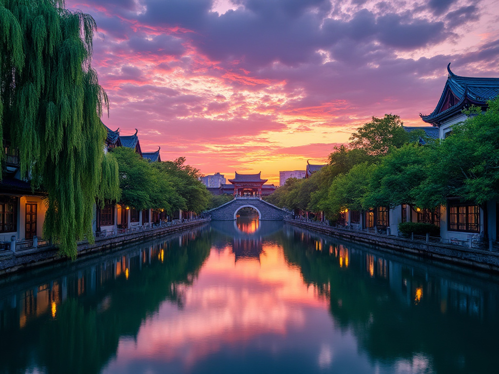 Suzhou at sunset