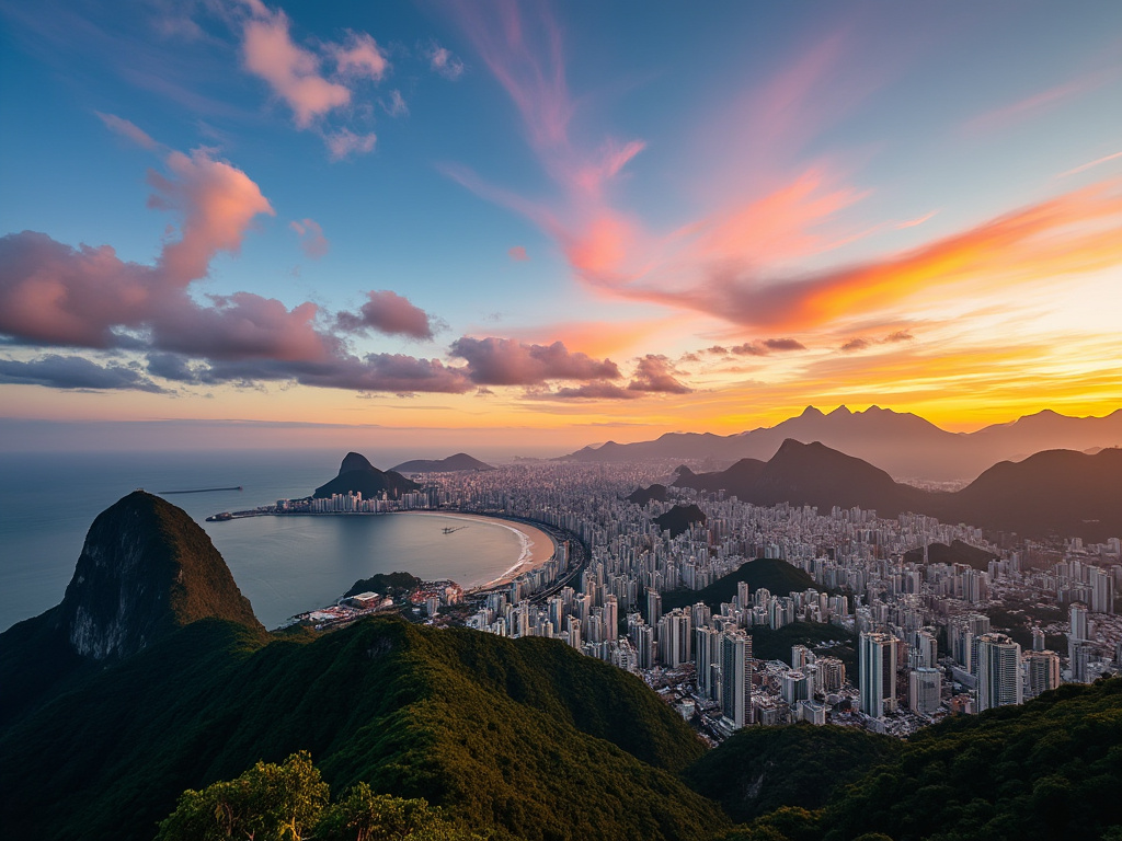 Rio de Janeiro at sunset'