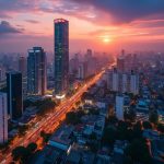 Ho Chi Minh city at sunrise