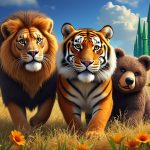 Lion, tiger, and bear