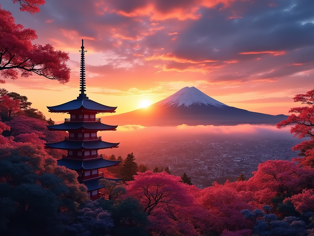 sunrise in japan