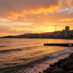 Thessaloniki, Greece at sunset