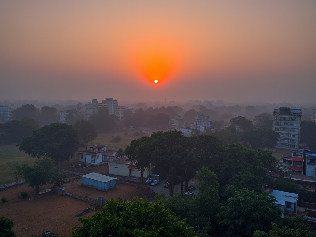 Sunrise in the Punjab