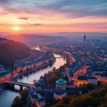 Luxembourg at sunrise