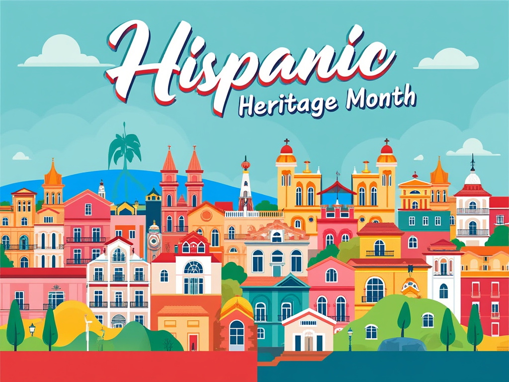 Poster saying Hispanic Heritage Month