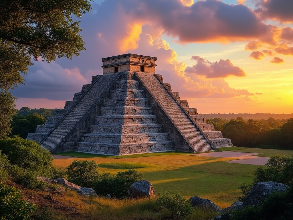 Chichen Itza at sunrise