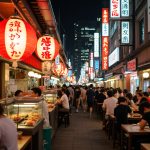 people eating sushi in japan