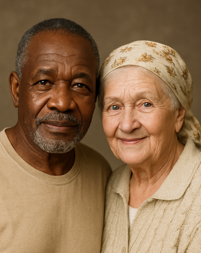 older male and female