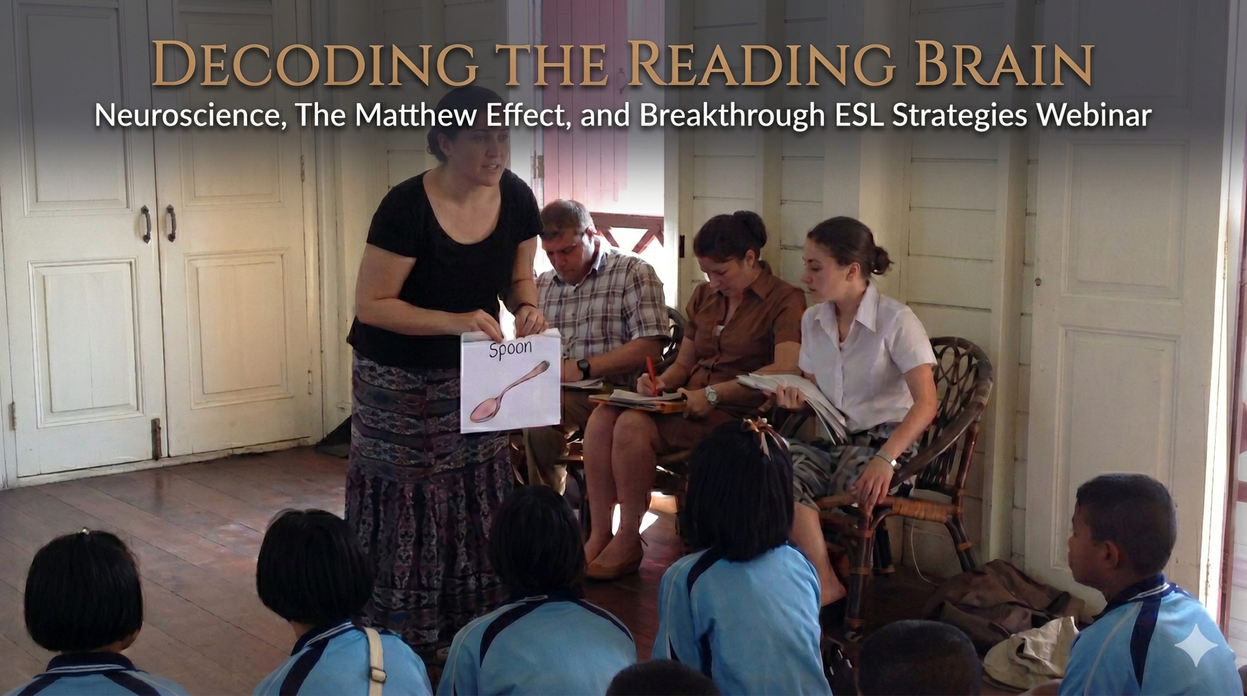 teacher teaching children