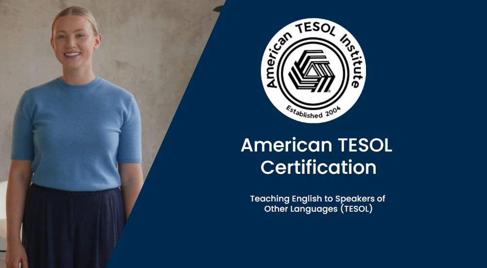 A professional TESOL instructor teaching a classroom of students