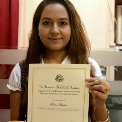 American TESOL for Business Graduates holding certificate
