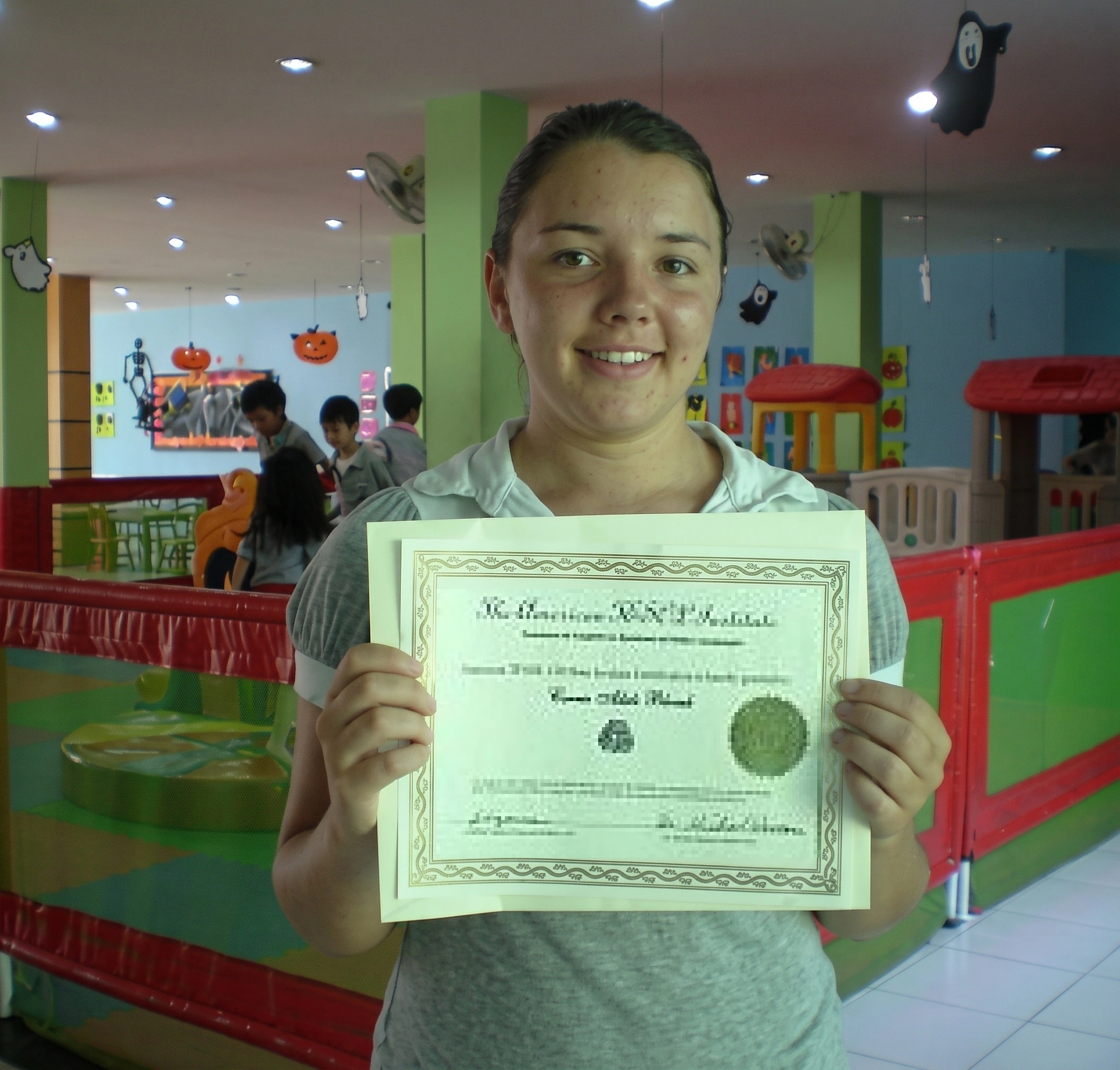 TESOL educator teaching English to students